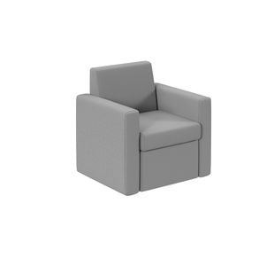 Melody single fabric sofa in Grey