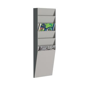 Fast Paper A4 Document Control Panel 6 Compartments Grey V16.02