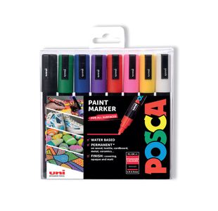 Posca Uni Posca PC-5M Paint Marker Bullet Assorted (Pack of 8) 153544843