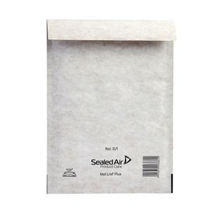 Sealed Air + Bubble Lined Postal Bag Size D1 180x260mm Oyster White (Pack of 100) 103025656