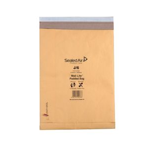 Sealed Air Padded Postal Bag Size J6 314x450mm Gold (Pack of 50) 100943512