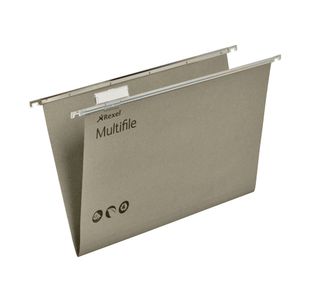 Rexel Multifile Suspension File V Base 15mm Foolscap Green (Pack of 50) 78008