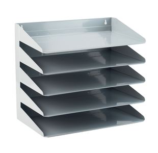 Avery Steel Letter Rack 5 Tier Grey 605