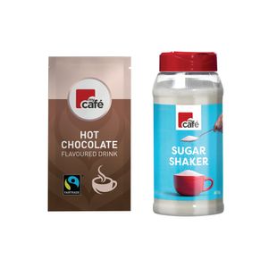 MyCafe Hot Chocolate Sachets Pack of 100 Buy 1 Get FOC Sugar Shaker