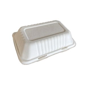 MyCafe Bagasse Meal Box 9x6 Inch Pack of 250 MYC10941