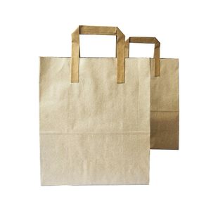 MyCafe Kraft Paper Carrier Bag 260x130x305mm Pack of 250 MYC10949