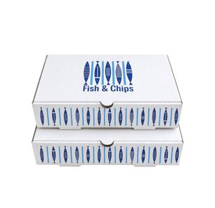 MyCafe Fish and Chip Box Medium Pack of 100 MYC10952