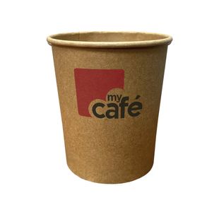 MyCafe Kraft 12oz Single Wall Hot Cups Pack of 50 MYC12082