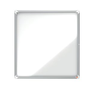 Nobo Premium Plus Outdoor Magnetic Lockable Notice Board 923x969x43mm 12xA4 1902581