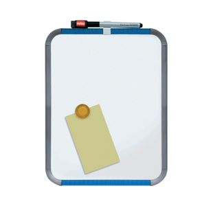 Nobo Mini Magnetic Whiteboard Slim Frame 220x280mm Silver Trim QB05142ASTD