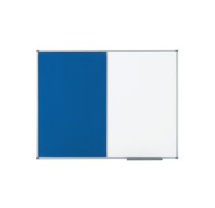 Nobo Classic Combi Blue Felt/Steel Noticeboard 900x600mm 1902257
