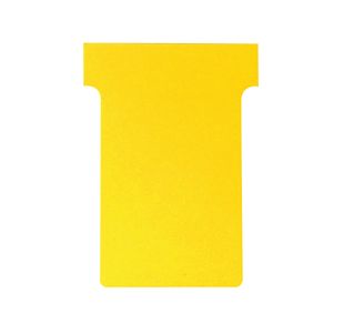 Nobo T-Card Size 3 80x120mm Yellow Pack of 100 2003004