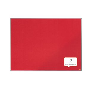 Nobo Essence Felt Notice Board 1200 x 900mm Red 1904067