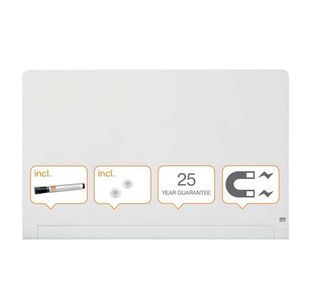 Nobo Impression Pro Glass Magnetic Whiteboard Tray 1260x710mm 1905192