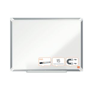 Nobo Premium Plus Steel Magnetic Whiteboard 900 x 600mm1915155
