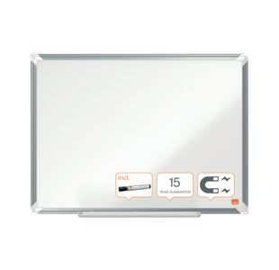 Nobo Premium Plus Steel Magnetic Whiteboard 1200 x 900mm 1915156