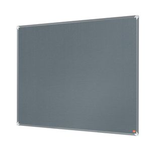 Nobo Premium Plus Felt Notice Board 600 x 450mm Grey 1915194