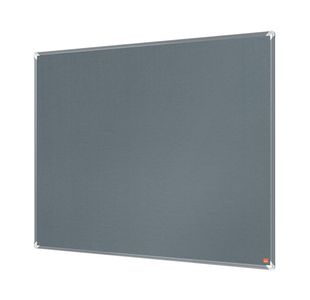 Nobo Premium Plus Felt Notice Board 900 x 600mm Grey 1915195