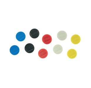 Nobo Whiteboard Magnets 38mm Assorted Pack of 10 1915318