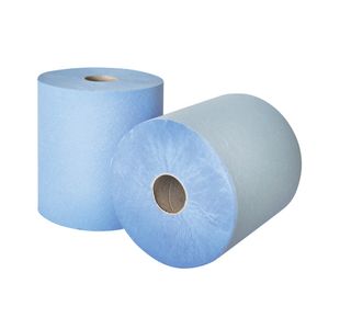 Leonardo 2-Ply Laminated Hand Towel Roll Blue (6 Pack) RTB175NDS