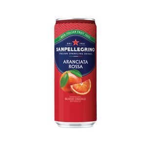 San Pellegrino Aranciata Rossa Orange/Blood Orange 330ml Can (Pack of 24) 12516080