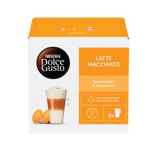 Nescafe Dolce Gusto Latte Macchiato Coffee Capsules (Pack of 48) 12416323