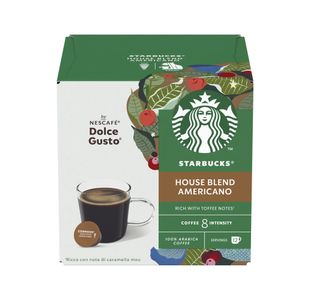 Nescafe Dolce Gusto Starbucks House Blend Americano Medium Roast Coffee Pods (Pack of 36) 12397697