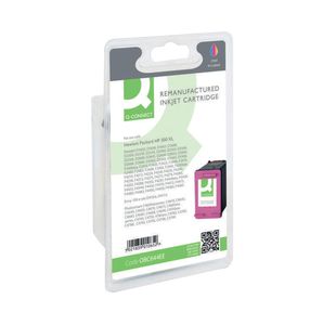 Q-Connect Remanufactured Inkjet Cartridge Tri-colour For HP CC644EE CC644EE-COMP