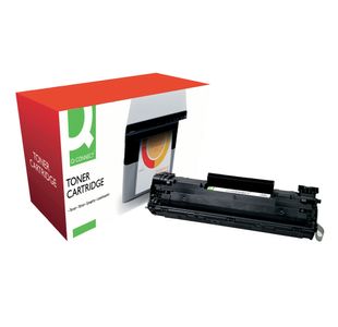 Q-Connect Compatible Toner Cartridge Black For HP CB436A CB436A-COMP