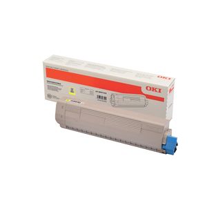 Oki C823 7K Toner Cartridge Yellow 46471101