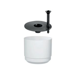 Paulina Self Watering Pot 17cm White 48110