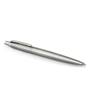 Parker Jotter Ballpoint Pen Medium Steel with Chrome Trim Blue 1953170