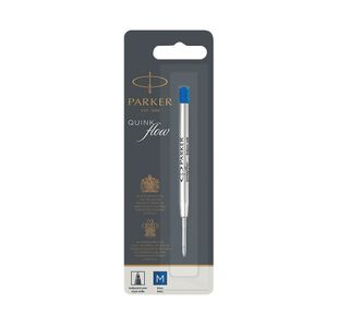 Parker Quink Ballpoint Pen Refill Medium Blue Blister (Pack of 12) S0909580