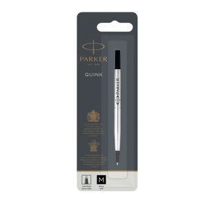 Parker Rollerball Refill Medium Black (Pack of 12) S0881230