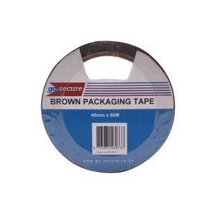 GoSecure Packaging Tape 50mmx66m Brown (Pack of 6) PB02296