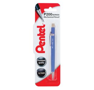 Pentel P200 Automatic Pencil Medium 0.7mm Blue Barrel XP207