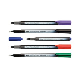Pentel S40 Pointliners Assorted Colours (Pack of 6) S40-6