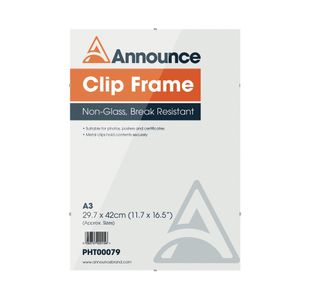 Announce Metal Clip Frame A3 PHT00079