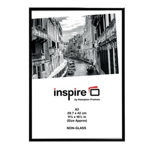 Hampton Frames Aluminium Certificate Frame A3 Black PAAFA3B-BLK