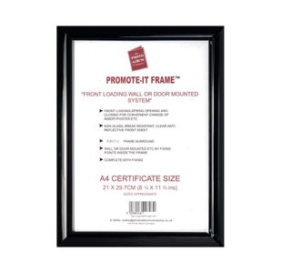 Hampton Frames Promote It Frame A4 Black PaPAPFA4B-BLK