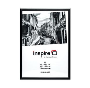 Hampton Frames Black Wood Non-Glass Frame A2 PAWFA2BBLK