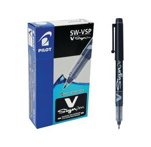 Pilot Black V-Sign Pens (12 Pack) SWVSP01