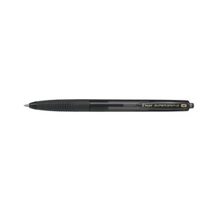 Pilot Super Grip G Retractable Ballpoint Pen Medium Black (Pack of 12) BOX15012524400