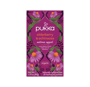 Pukka Elderberry/Echinacea Organic Herbal Tea Bags (Pack of 20) 05060229011480