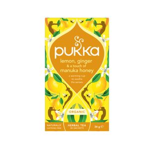 Pukka Organic Lemon Ginger and a Touch of Manuka Honey Tea Bags (Pack of 20) 801543