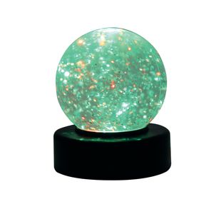 Desktop LED Light Up Glitter Ball Mood Light 100mm Battery Operated SWGB