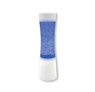 Miniature Shake and Shine LED Glitter Lamp White Base Battery Operated SGLL