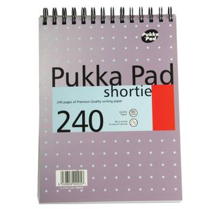 Pukka Pad Ruled Wirebound Metallic Shortie Notepad 240 Pages A5 (Pack of 3) SM024