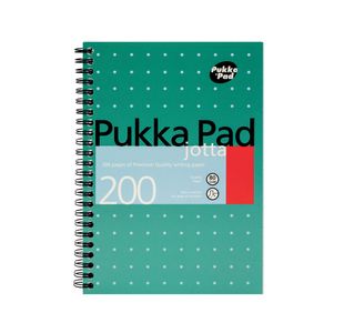 Pukka Pad Ruled Wirebound Metallic Jotta Notebook 200 Pages A5 (3 Pack) JM021