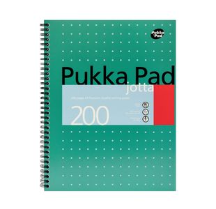 Pukka Pad Ruled Wirebound Metallic Jotta Notebook 200 Pages A4 (3 Pack) JM018